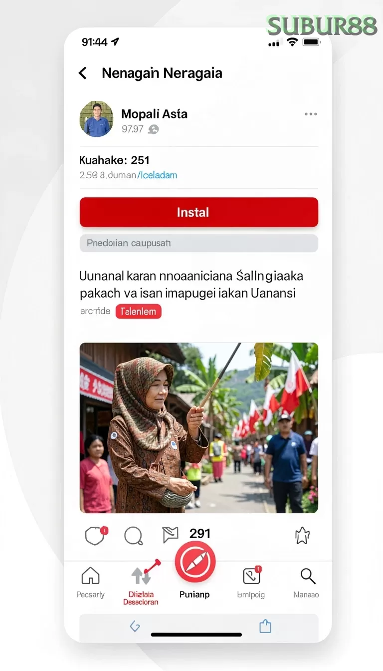 Cuplikan layar SLOTSRI — aktivitas