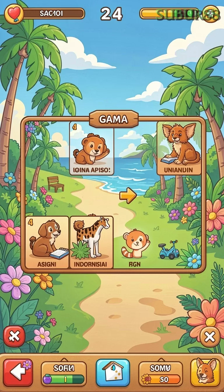 Cuplikan layar LOGAM777 — menu navigasi